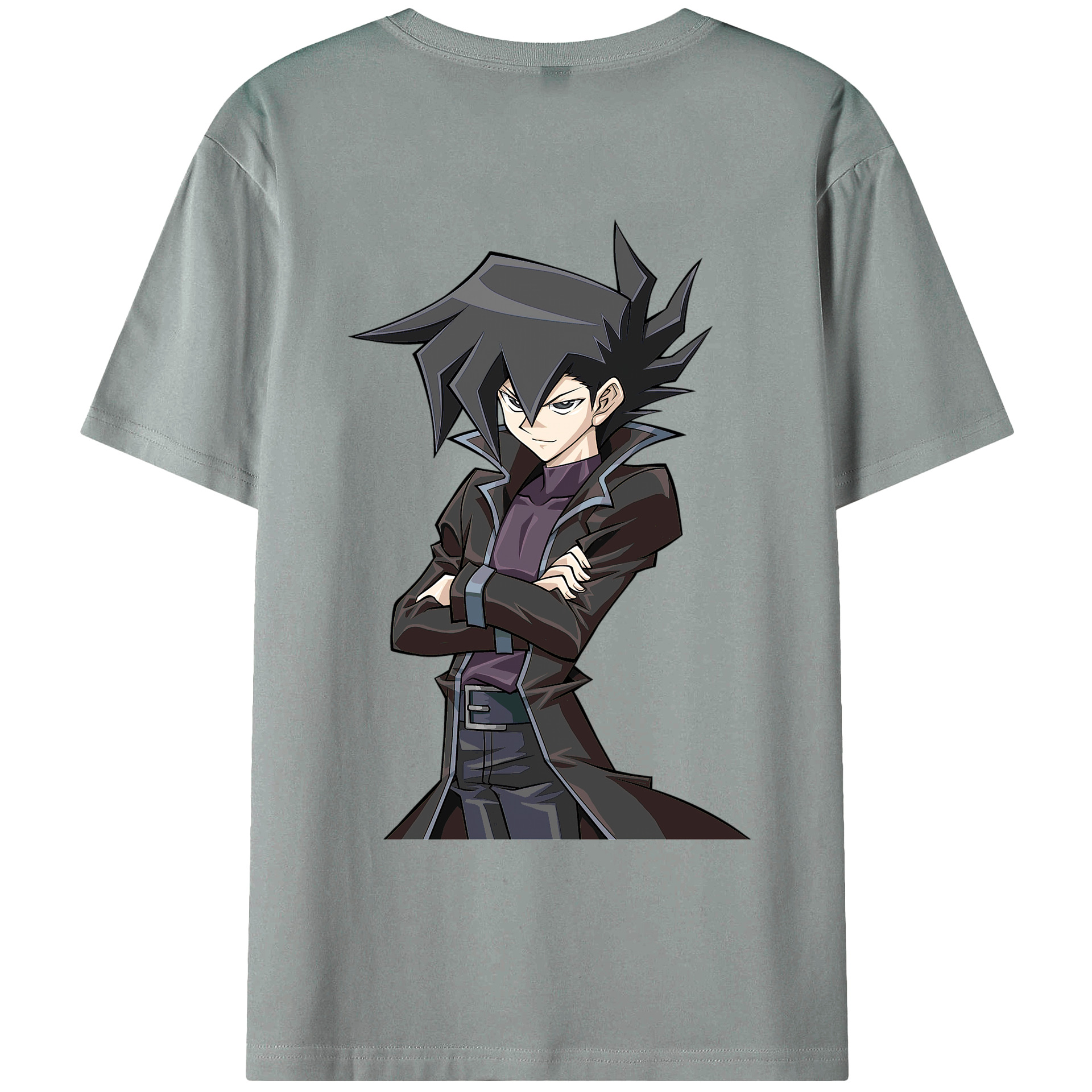 （画像用） 遊☆戯☆王 Yu-Gi-Oh! 綿100％ メンズ半袖Tシャツ（バックプリント） 通気性
